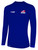 IFHCK FIELD HOCKEY BASICS II LS TRAINING TOP CREST ON WEARERS LEFT CHEST ROYAL BLUE WHITE