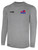 IFHCK FIELD HOCKEY BASICS II LS TRAINING TOP CREST ON WEARERS LEFT CHEST LIGHT HEATHER GREY BLACK