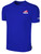 IFHCK FIELD HOCKEY BASICS SHORT SLEEVE COTTON T-SHIRT CREST ON WEARERS LEFT CHEST ROYAL BLUE WHITE