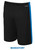 PLANTATION  RUSH SOCCER BASICS I TRAINING SHORTS BLACK PROMO BLUE -KIT