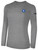 FLAMBOROUGH DUNDAS  BASICS LONG SLEEVE  TEE SHIRT CREST WEARERS LEFT CHEST LIGHT HEATHER GREY BLACK