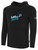 LAX ON ELITE BASICS FLEECE PULLOVER HOODIE CREST ON WEARERS CENTER CHEST BLACK WHITE