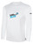 LAX ON ELITE BASICS LONG SLEEVE COTTON T-SHIRT CREST ON WEARERS CENTER CHEST WHITE BLACK