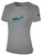 LAX ON ELITE BASICS SHORT SLEEVE COTTON T-SHIRT CREST ON WEARERS CENTER CHEST LIGHT HEATHER GREY BLACK