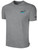 LAX ON ELITE BASICS SHORT SLEEVE COTTON T-SHIRT CREST ON WEARERS LEFT CHEST LIGHT HEATHER GREY BLACK
