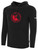 APPLE VALLEY STORM BASICS FLEECE PULLOVER HOODIE WEARER'S CENTER CHEST BLACK WHITE