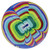 WC26 26 AMPLIFIED MACHINE   STITCHED SOCCER BALL MULTI COMBO