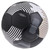 WC26 METALLIC TOURNAMENT MACHINE   STITCHED SOCCER BALL BLACK GOLD