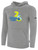 SOCAL STATE CUP  BASICS FLEECE LARGE CREST  CENTER CHEST LIGHT HEATHER GREY BLACK