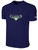 PA CLASSICS LANCASTER AND READING BASICS COTTON TEE CREST ON WEARER'S CENTER CHEST NAVY WHITE