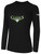 PA CLASSICS LANCASTER AND READING BASICS LONG SLEEVE COTTON TEE CREST ON WEARER'S CENTER CHEST BLACK WHITE