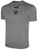 OAKVILLE SC BASICS CREW NECK POLY TEE CREST ON WEARER'S CENTER CHEST LIGHT HEATHER GREY