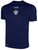 OAKVILLE SC BASICS CREW NECK POLY TEE CREST ON WEARER'S CENTER CHEST NAVY