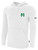MANHATAN UNI BASICS FLEECE PULLOVER HOODIE CREST ON LEFT CHEST WHITE BLACK