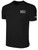 HTC FIELD HOCKEY BASICS COTTON SHORT SLEEVE T-SHIRT CREST ON WEARERS LEFT CHEST BLACK WHITE