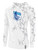 FC PREMIER LIFESTYLE  MARBLE FLEECE PULLOVER HOODIE WITH SLEEVE LOGO WHITE LIGHT GREY