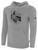 FC PREMIER BASICS FLEECE HOODIE CREST ON WEARER'S CENTER CHEST LIGHT HEATHER GREY BLACK