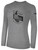 FC PREMIER BASICS LONG SLEEVE TEE SHIRT LARGE CREST ON CENTER CHEST LIGHT HEATHER GREY BLACK