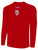 SOCAL REDS FC BASICS CREW NECK LONG SLEEVE POLY TEE RED