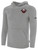 ANAHEIM FC BASICS FLEECE HOODIE CREST ON LEFT CHEST LIGHT HEATHER GREY BLACK