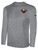 ANAHEIM FC BASICS LONG SLEEVE COTTON TEE CREST ON LEFT CHEST LIGHT HEATHER GREY BLACK
