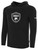 UNICO FC BASICS FLEECE HOODIE CREST ON CENTER CHEST BLACK WHITE