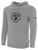 UNICO FC BASICS FLEECE HOODIE CREST ON CENTER CHEST LIGHT HEATHER GREY BLACK