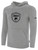 UNICO FC BASICS FLEECE HOODIE CREST ON CENTER CHEST LIGHT HEATHER GREY BLACK