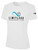 LIMITLESS VOLLEYBALL  BASICS COTTON TEE TEAM CREST ON WEARERS CENTER CHEST WHITE BLACK