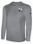 GSU LACROSSE BASICS LONG SLEEVE TEE SHIRT TEAM CREST ON WEARERS LEFT CHEST LIGHT HEATHER GREY BLACK