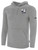GSU LACROSSE BASICS FLEECE PULLOVER HOODIE TEAM CREST ON WEARERS LEFT CHEST LIGHT HEATHER GREY BLACK
