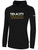 NATIONAL TEAM BASICS FLEECE HOODIE CREST ON CENTER CHEST BLACK WHITE