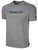 NATIONAL TEAM BASICS COTTON TEE CREST ON WEARERS CENTER CHEST LIGHT HEATHER GREY BLACK