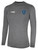 REBELS SC CHULA VISTA BASICS II LONG SLEEVE TRAINING JERSEY DARK HEATHER GREY WHITE