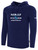 REBELS SC  CHULA VISTA BASICS FLEECE PULLOVER HOODIE REBELS SC TEXT LOGO CENTER CHEST NAVY WHITE