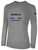 REBELS SC  CHULA VISTA BASICS LONG SLEEVE COTTON T-SHIRT REBELS SC TEXT LOGO CENTER CHEST LIGHT HEATHER GREY BLACK