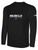 REBELS SC CHULA VISTA BASICS LONG SLEEVE COTTON T-SHIRT REBELS SC TEXT LOGO CENTER CHEST BLACK WHITE