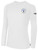 UNICO FC BASICS   LONG SLEEVE COTTON TEE CREST ON LEFT CHEST WHITE BLACK
