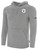 UNICO FC  BASICS FLEECE HOODIE CREST ON LEFT CHEST LIGHT HEATHER GREY BLACK
