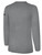 REBELS SC EAST COUNTY BASICS LONG SLEEVE COTTON T-SHIRT REBELS SC TEXT LOGO CENTER CHEST LIGHT HEATHER GREY BLACK