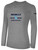 REBELS SC EAST COUNTY BASICS LONG SLEEVE COTTON T-SHIRT REBELS SC TEXT LOGO CENTER CHEST LIGHT HEATHER GREY BLACK