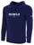 REBELS  SC EAST COUNTY BASICS FLEECE PULLOVER HOODIE REBELS SC TEXT LOGO CENTER CHEST NAVY WHITE