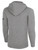 REBELS SC EAST COUNTY BASICS FLEECE PULLOVER HOODIE CREST ON WEARERS LEFT CHEST LIGHT HEATHER GREY BLACK