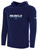 REBELS  SC CENTRAL SAN DIEGO BASICS FLEECE PULLOVER HOODIE REBELS SC TEXT LOGO CENTER CHEST NAVY WHITE