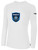 REBELS SC CENTRAL SAN DIEGO BASICS LONG SLEEVE COTTON T-SHIRT CREST ON WEARERS CENTER CHEST WHITE BLACK