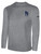 REBELS SC RAMONA BASICS LONG SLEEVE COTTON T-SHIRT REBELS SC TEXT LOGO LEFT CHEST LIGHT  HEATHER GREY BLACK