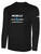 REBELS SC RAMONA BASICS LONG SLEEVE COTTON T-SHIRT REBELS SC TEXT LOGO CENTER CHEST BLACK WHITE