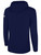 REBELS SC RAMONA BASICS FLEECE PULLOVER HOODIE REBELS SC TEXT LOGO CENTER CHEST  NAVY WHITE