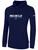 REBELS SC RAMONA BASICS FLEECE PULLOVER HOODIE REBELS SC TEXT LOGO CENTER CHEST  NAVY WHITE