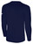 REBELS SC RAMONA BASICS LONG SLEEVE COTTON T-SHIRT CREST ON WEARERS CENTER CHEST NAVY WHITE